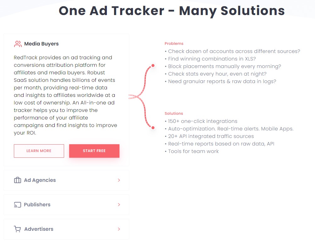 RedTrack Tracking solutions